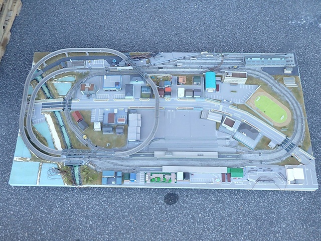 即納出荷鉄道模型ジオラマ1/茨城県、東茨木/ 井中/鉄道 建物