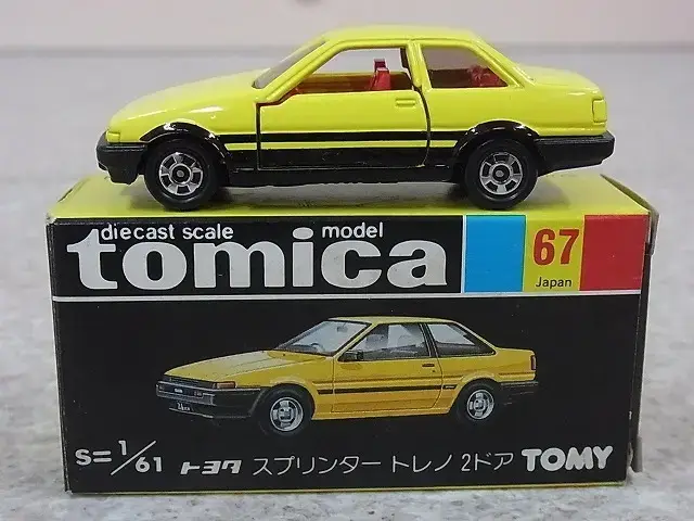 日本製 トミカ スプリンタートレノ 2ドア 青 箱無し 美品