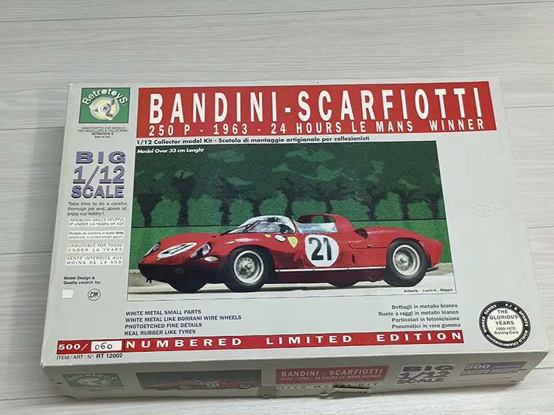 レトロトイズ　BANDINI-SCARFIOTTI 250P　1963 24 HOURS LE MANS WINNER package